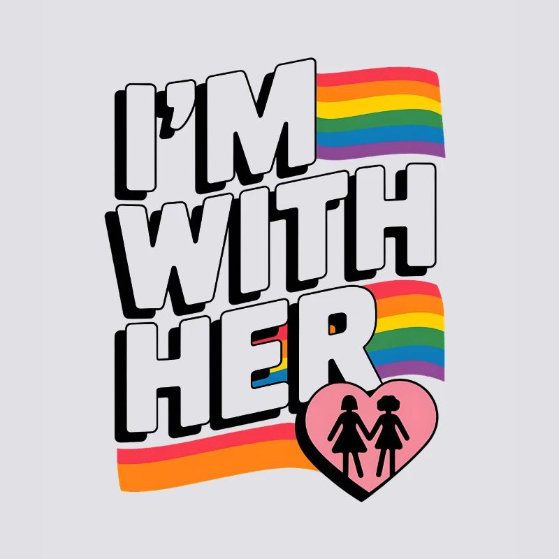 ICH BIN BEI IHR Pride Regenbogen