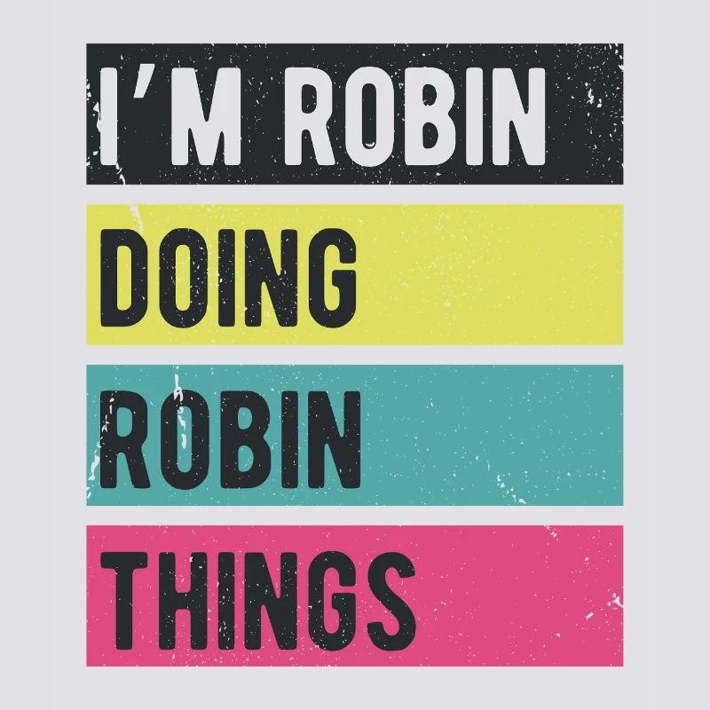 Ich bin Robin und mache Robin-Dinge in Retro-Farben