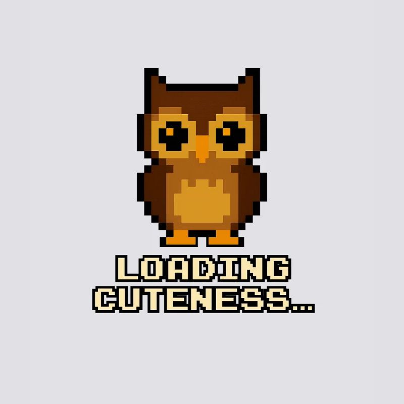 Pixel Owls Loading Cuteness