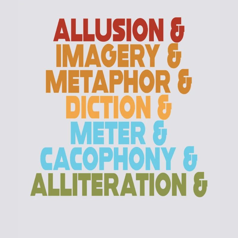 Literary Devices Typography Stack