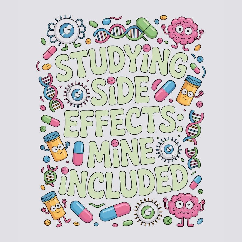 Pharmacist Student Studying Side Effects Science