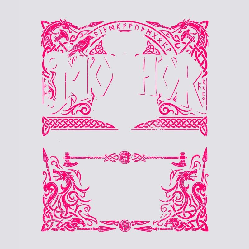 Mothor Wikinger Mutter Thor Hammer Spruch