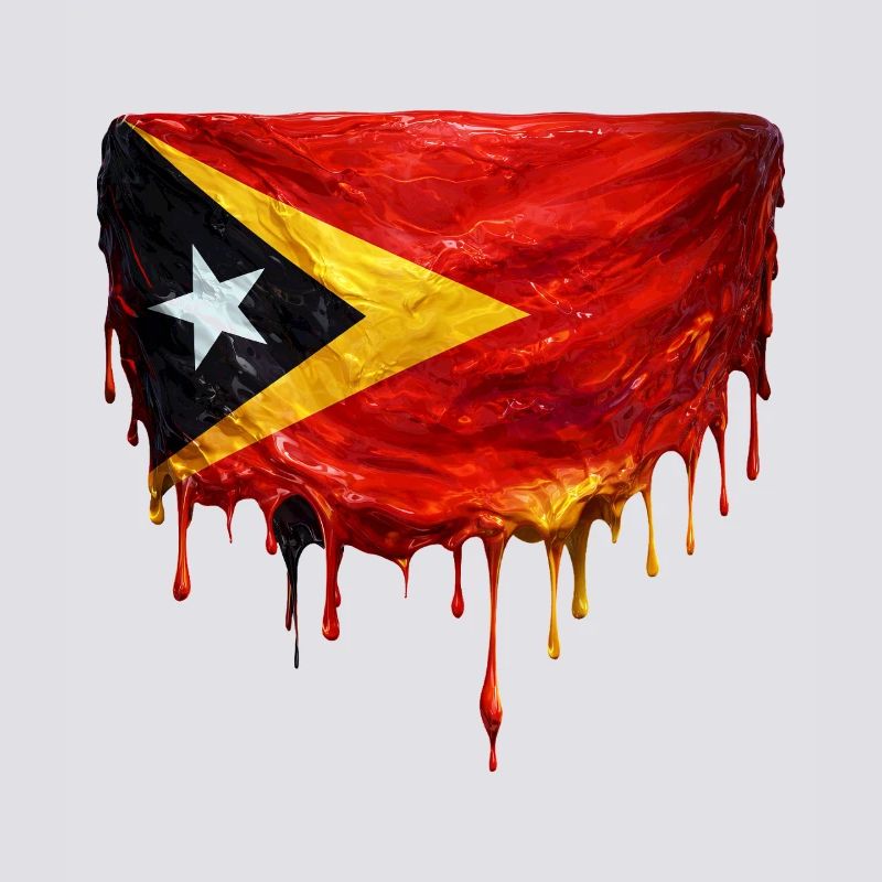 TimorLeste Drop Flag