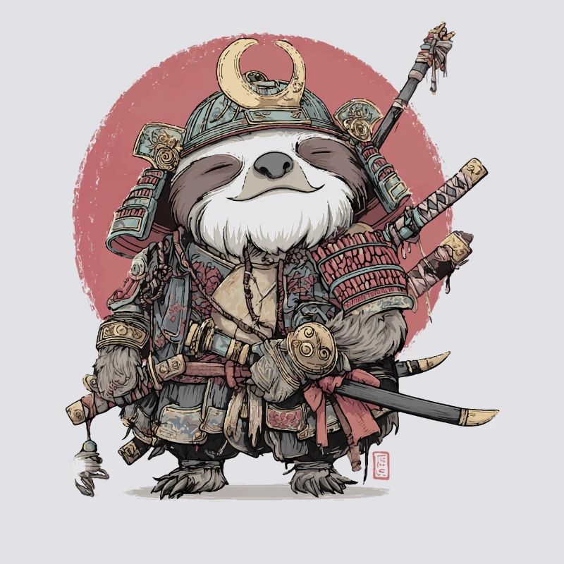 Faultier-Samurai-Rüstung