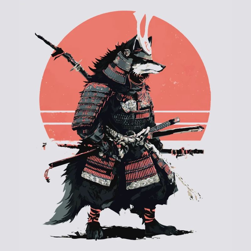 Wolf-Samurai der Morgendämmerung