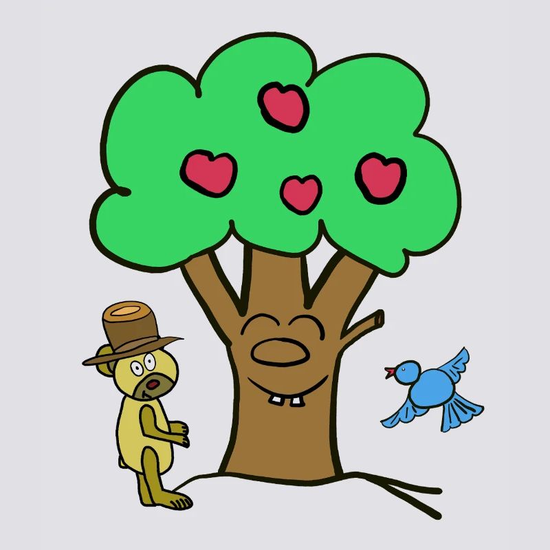 Apple Tree Tree Teddy Bear Summer Child