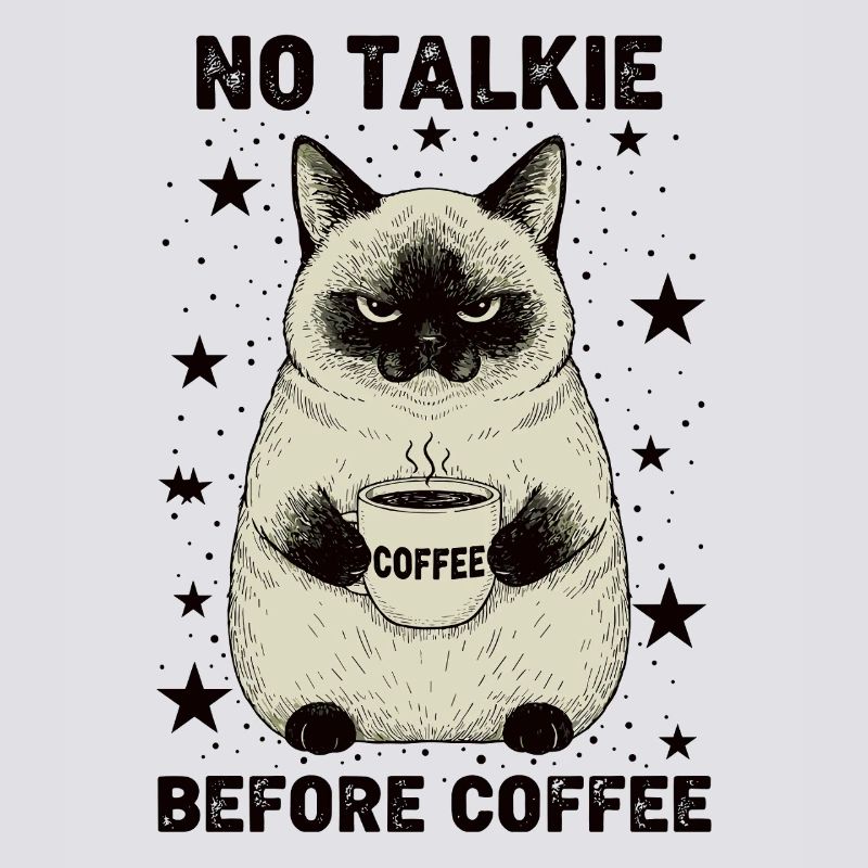 Pas de conversation devant un chat amateur de café