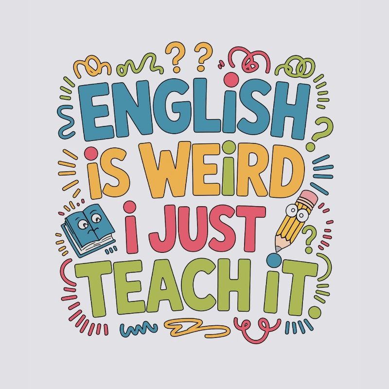 Professeur d’anglais langue seconde anglais c’est bizarre, je suis juste enseignant ESL