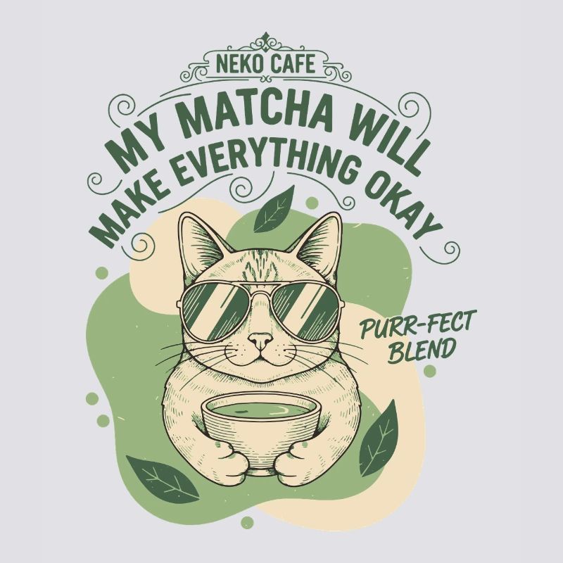 Mein Matcha wird alles gut machen, Neko Café