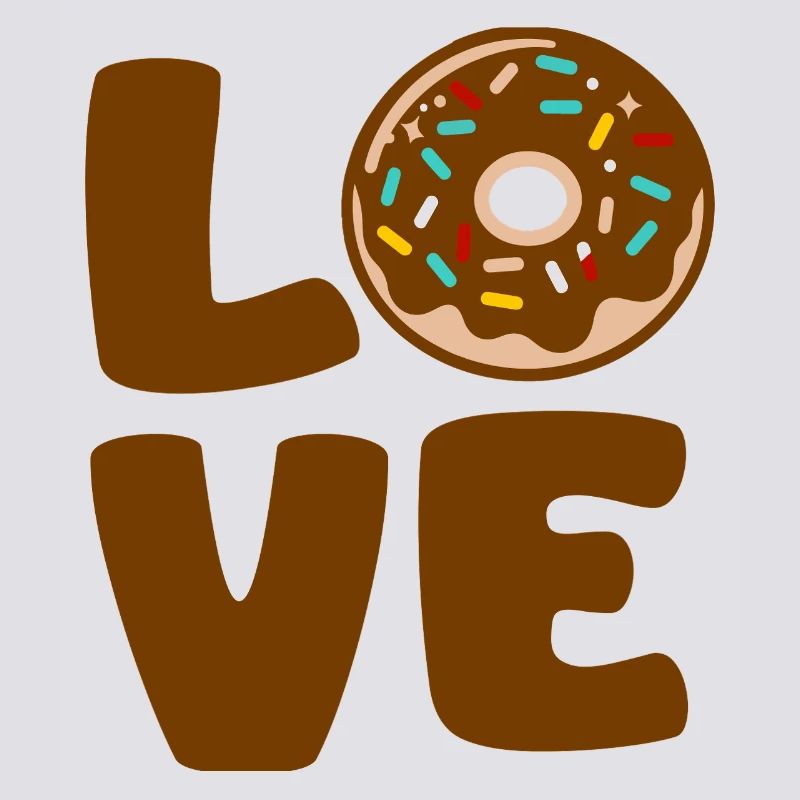 Amour Donut Typographique Doux