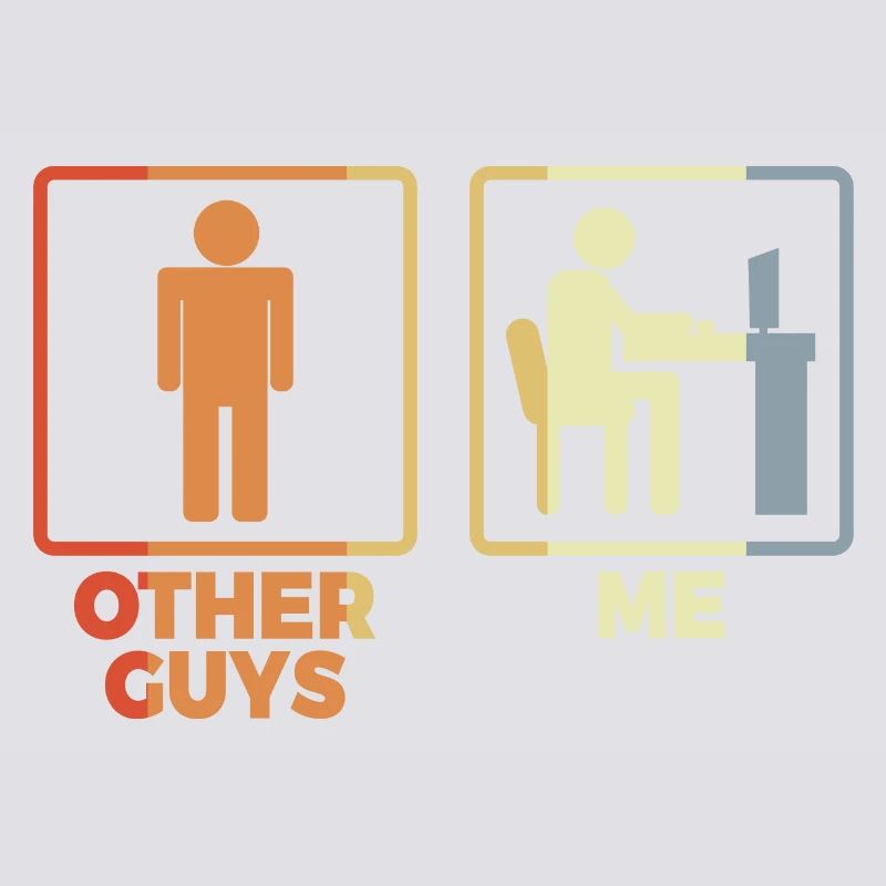 Programmer stick figure