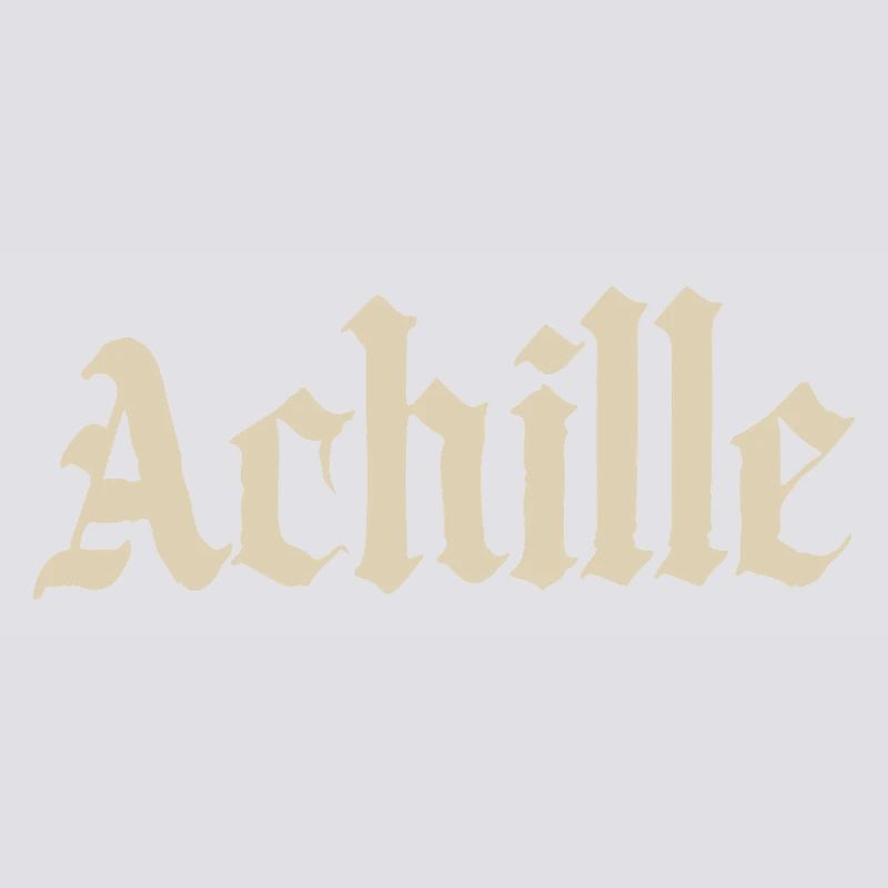 Achille Gothic script