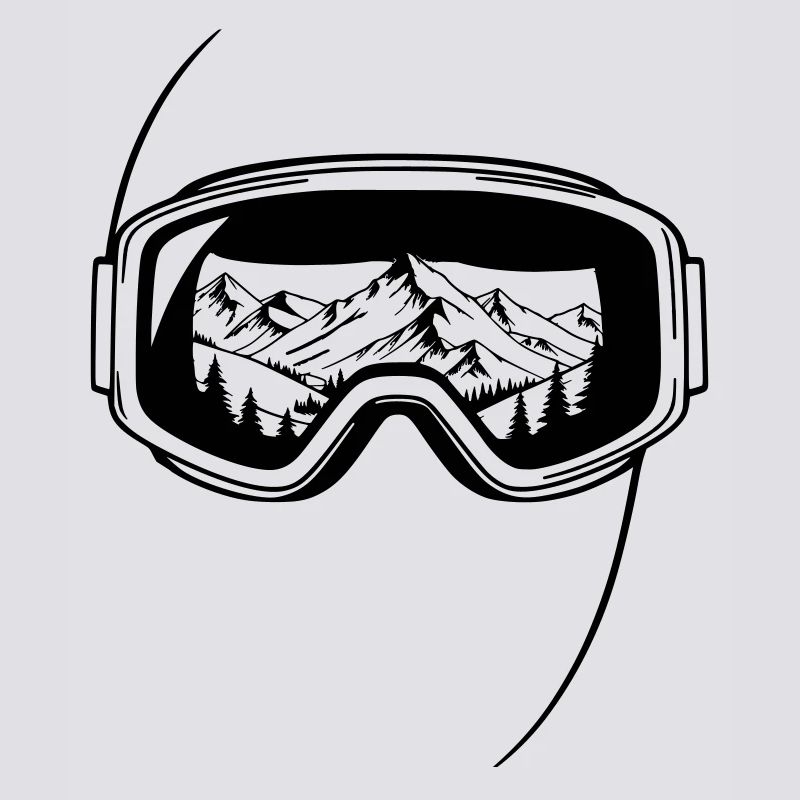 Summit View Ski Goggles Graphic