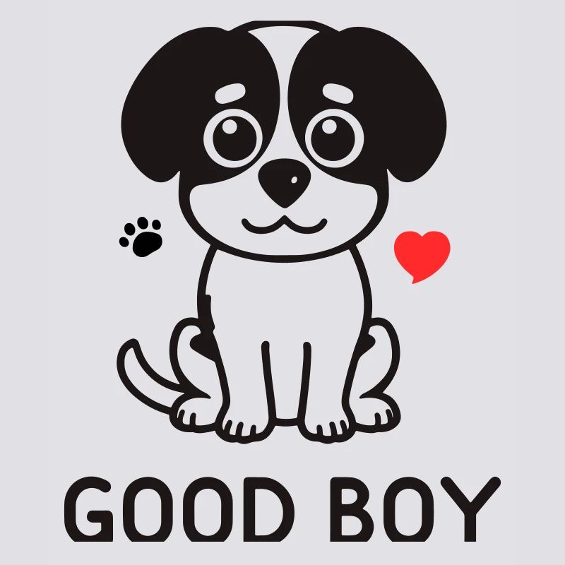 Bon garçon – Motif du chien mignon