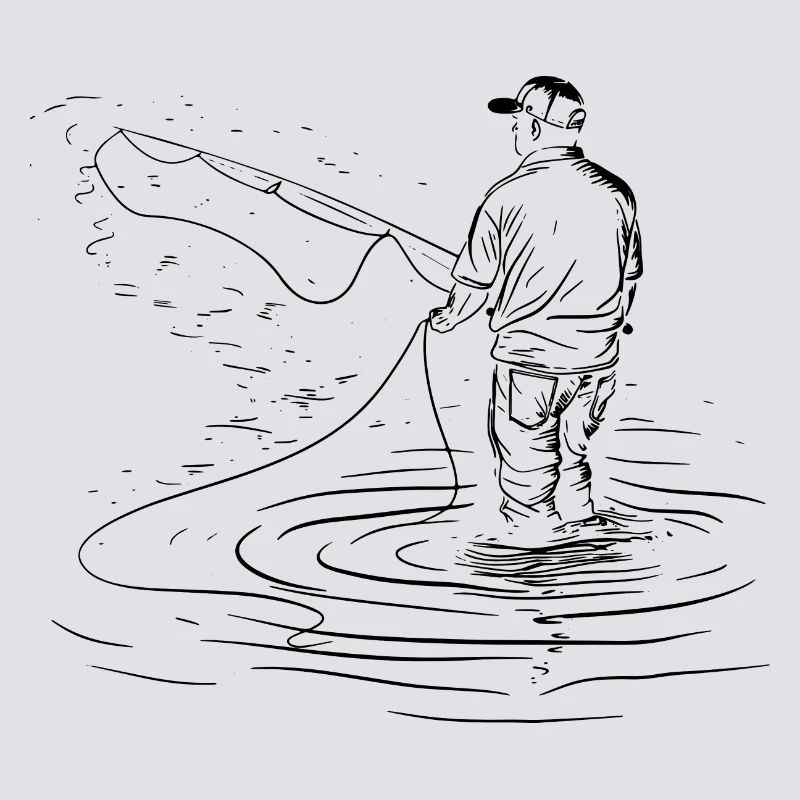 Dessin de pêche