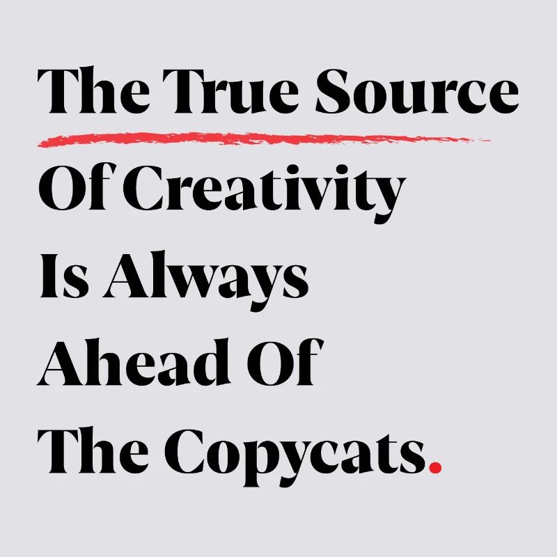 La véritable source de créativité est toujours devant [B]