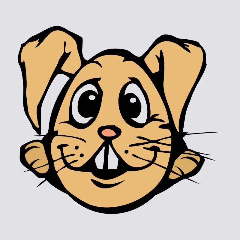 Rabbit! comic bunny egg funny egghead Easter