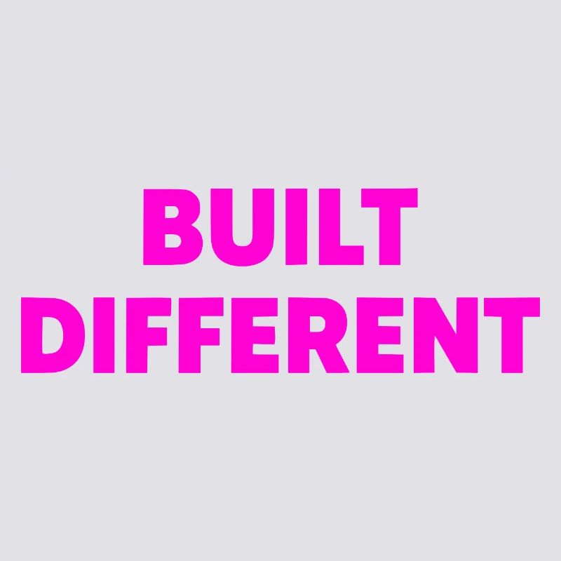 Differently built typography
