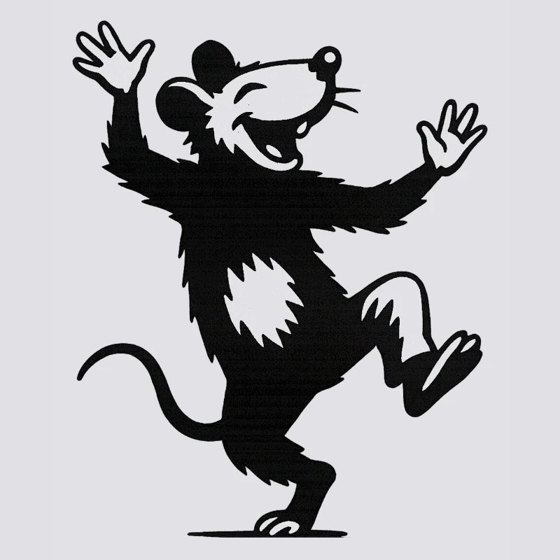 Cheerful dancing mouse