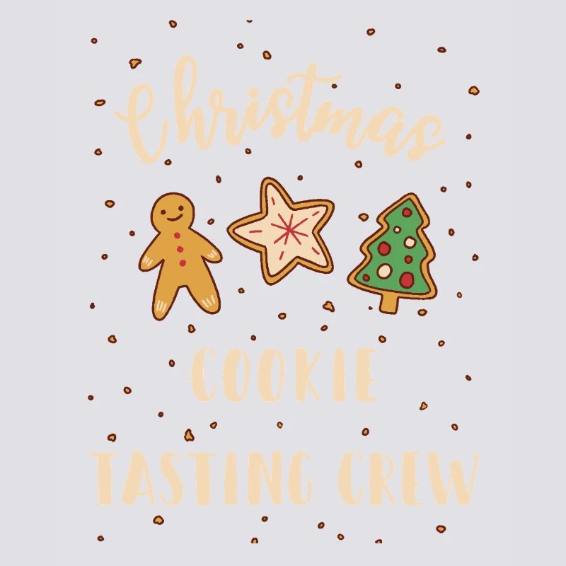 Équipe de dégustation de biscuits de Noël