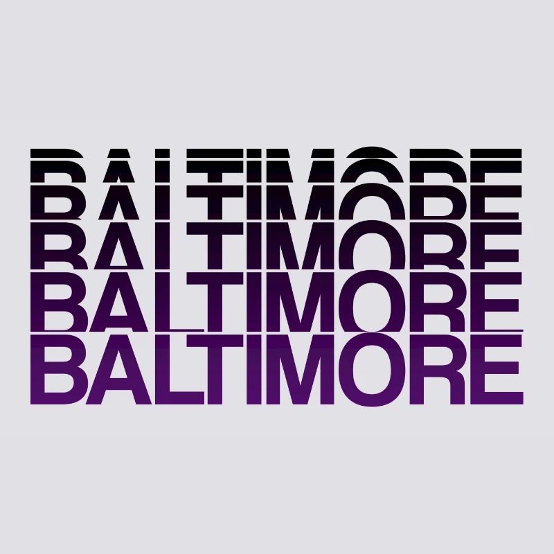 Baltimore Violet Gradient Style