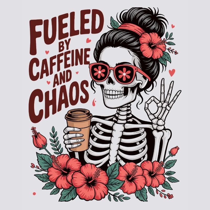 Mutter Koffein Mutter Skelett Kaffee