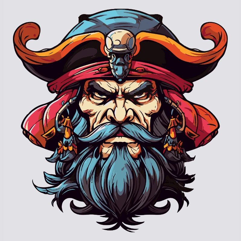 Pirate with Beard Comic