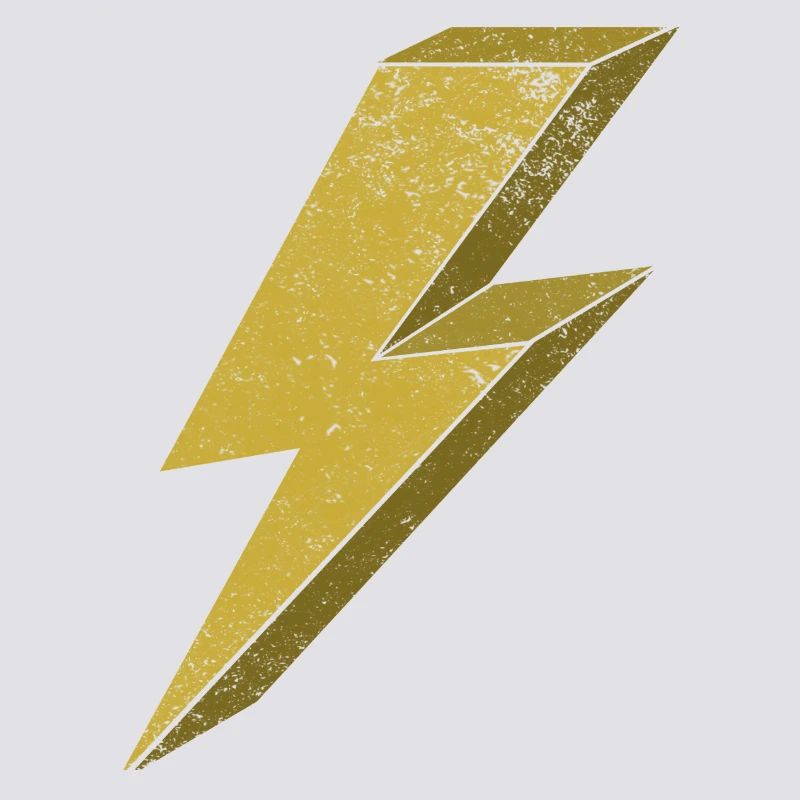 Dynamischer Blitz in Gold 3D