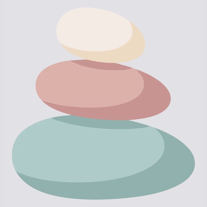 Pastel Stone Stack