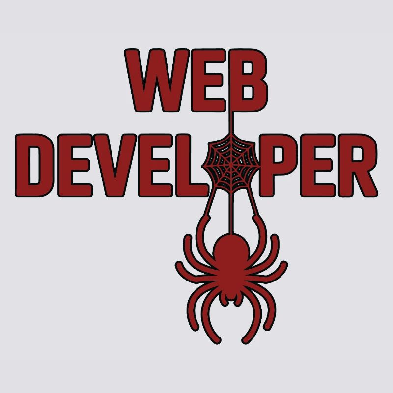 Web Developer Spider Logo Shirt