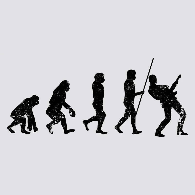 Evolution guitar player