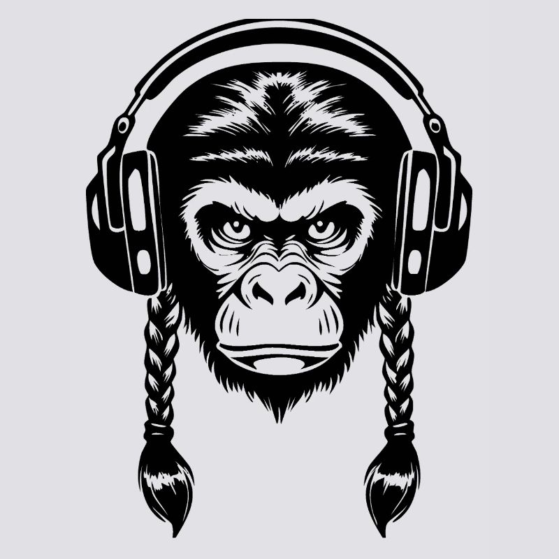 Electro Monkey Head Synth Wave Edition Shirt