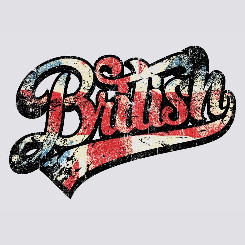 British Pride Distressed Script Tee
