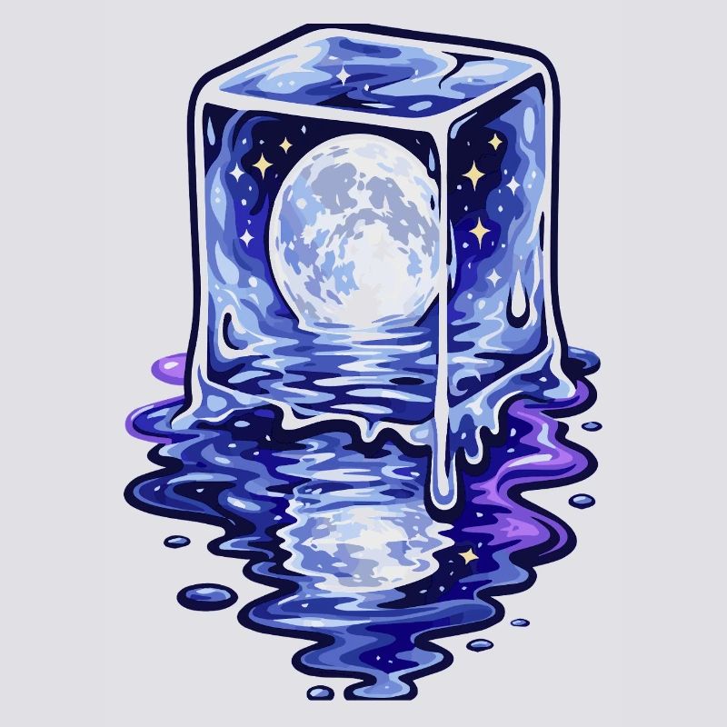 Moonlit Cube Melting