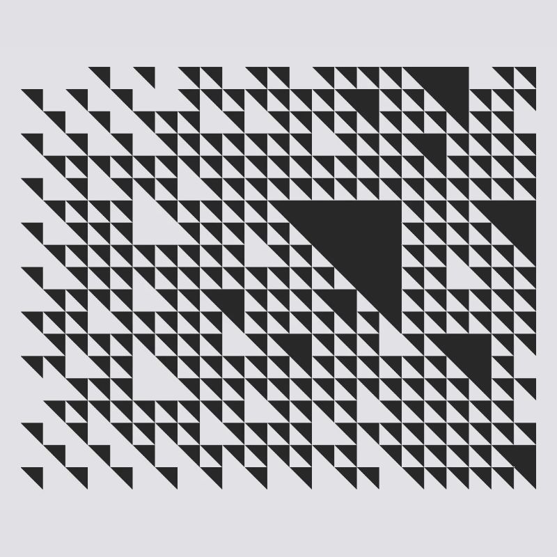 geometric triangles pattern design