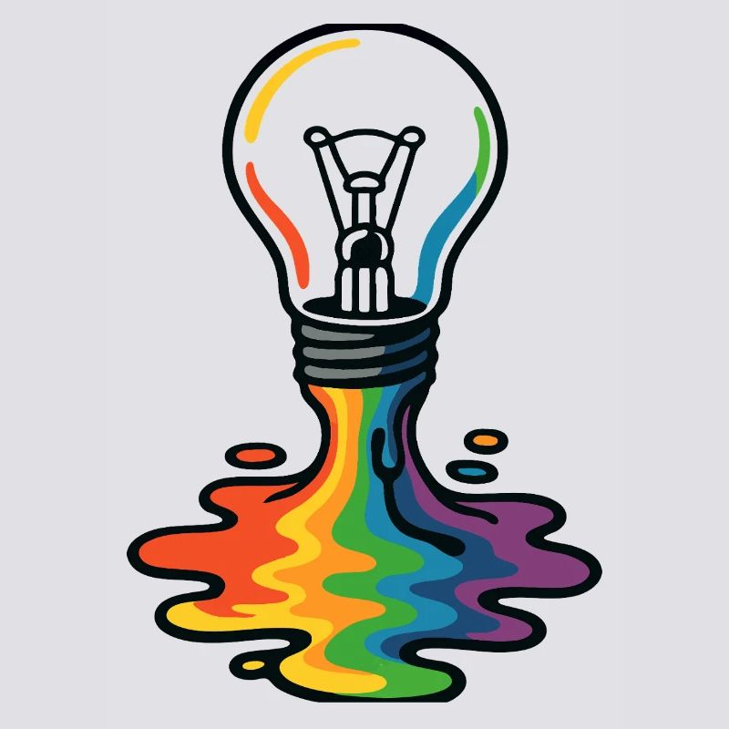 Rainbow Melt Lightbulb