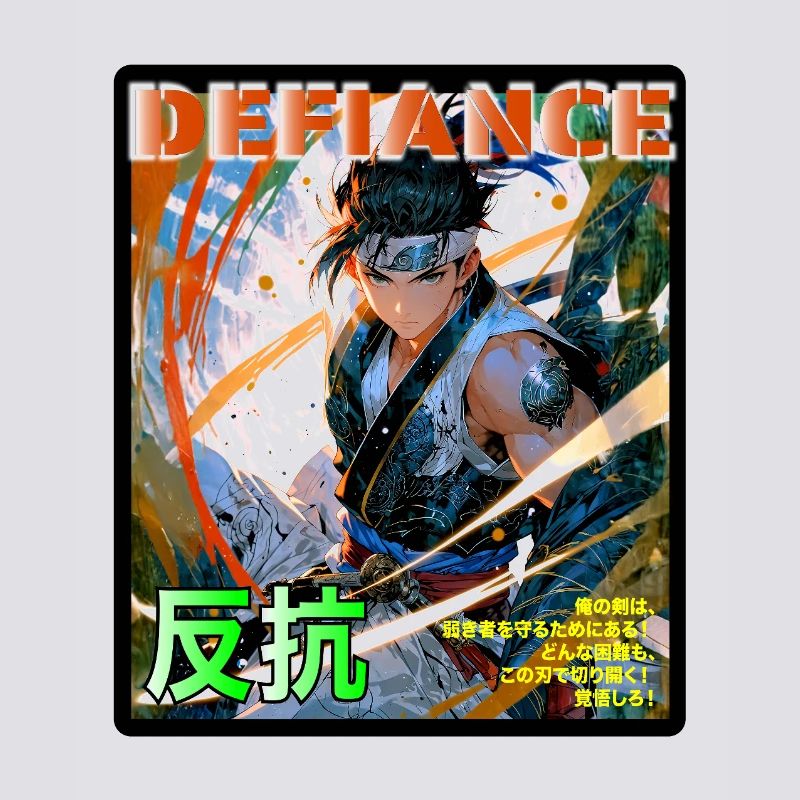 Kampfgeist Samurai Illustration