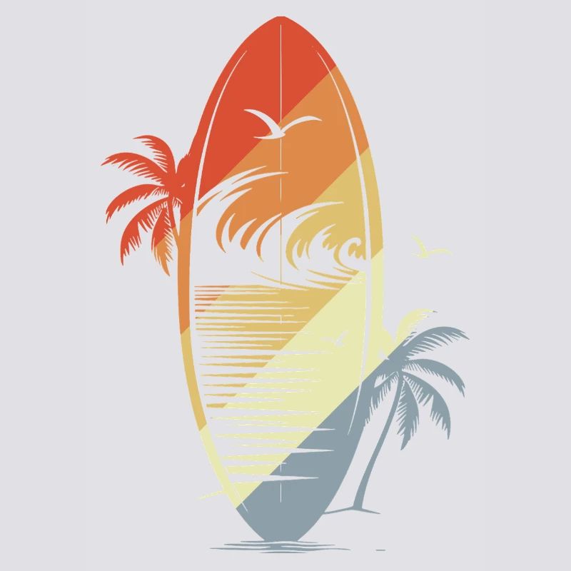 Planche de surf Vintage Graphic