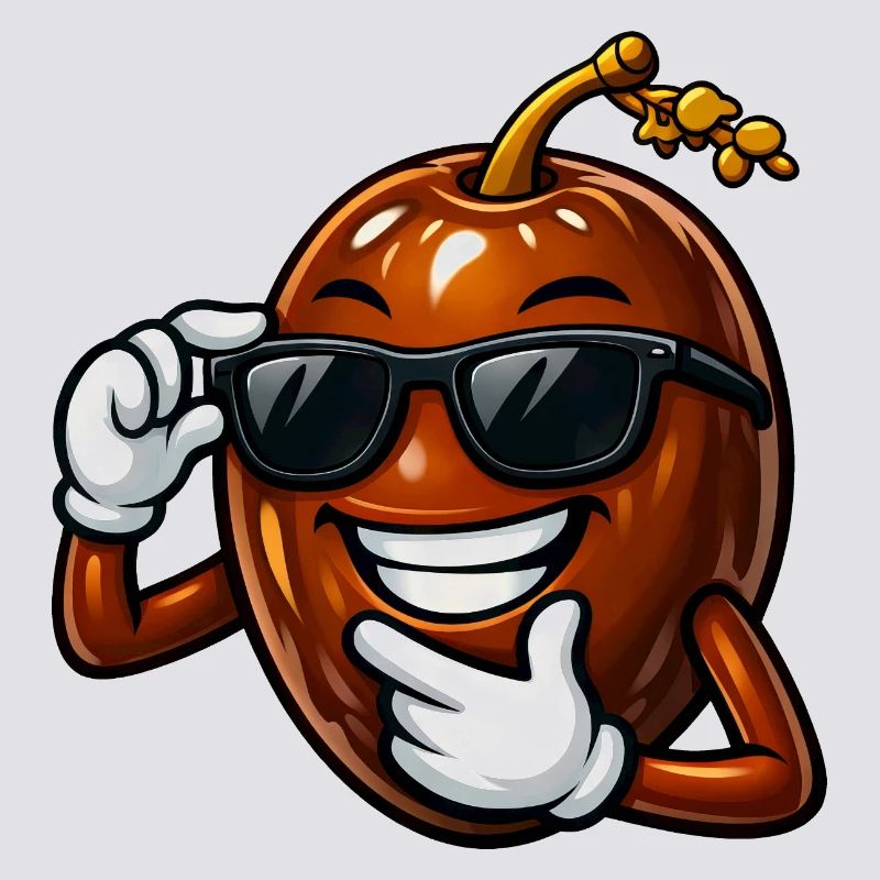 Cool Date Cartoon Comic Fruit Arabic Fruit