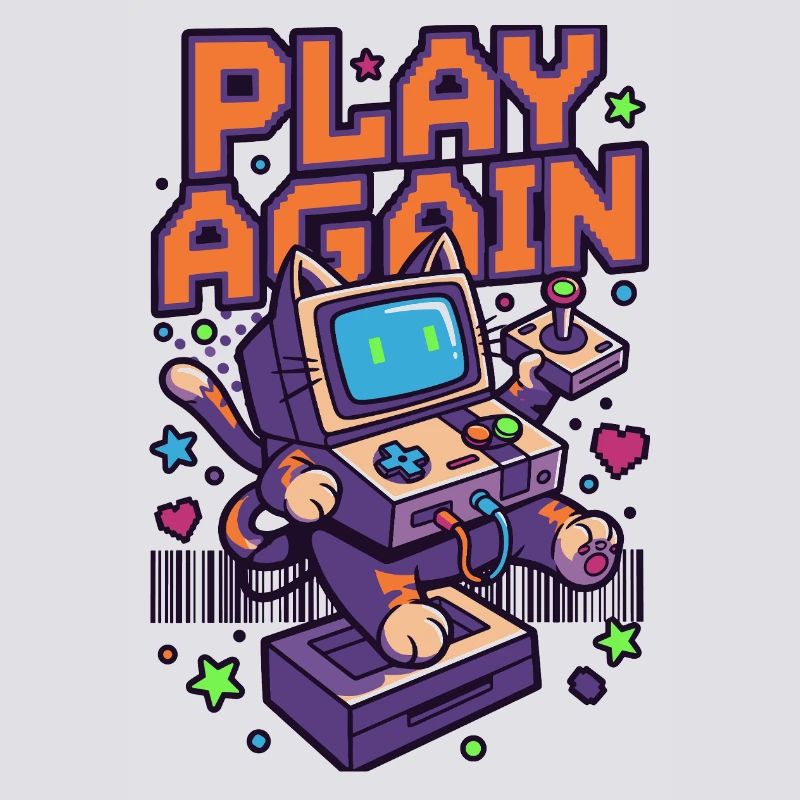 Play Again: Retro Cat Arcade