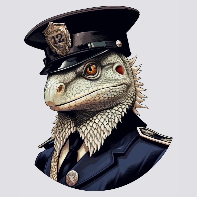 Polizei Eidechsen
