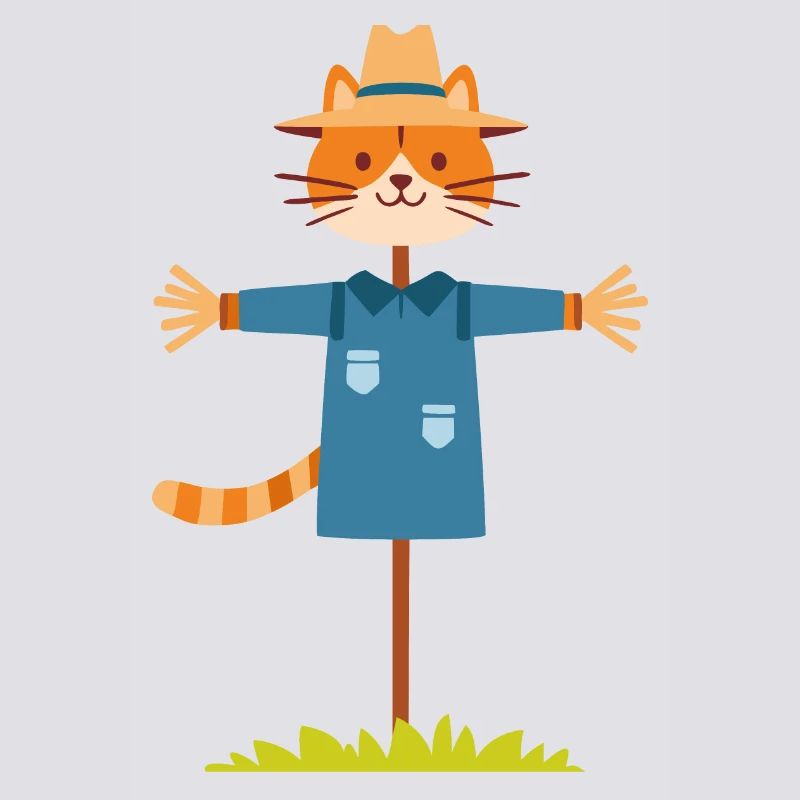 Vogelscheuche Katze