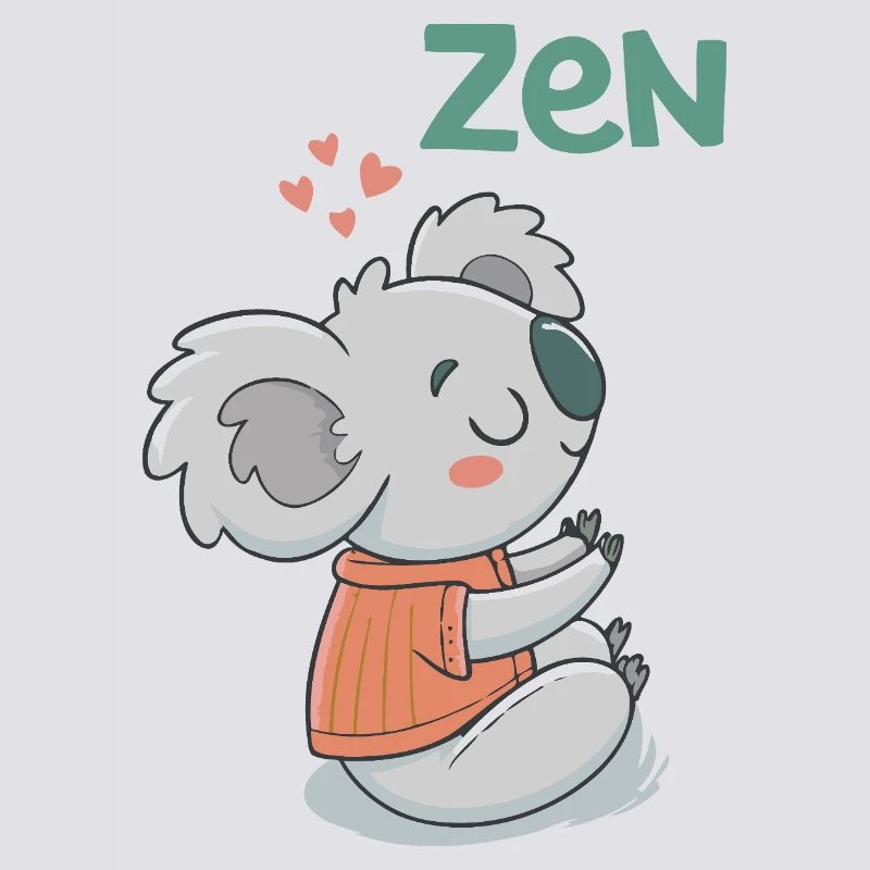 Koala Zen en Pullover Orange