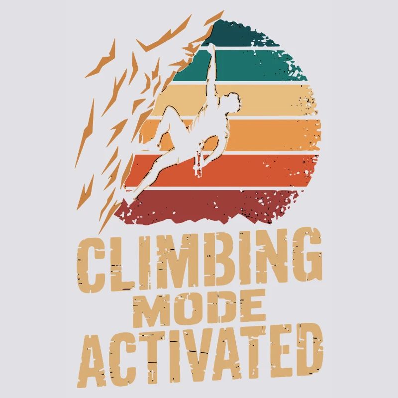 Mode escalade activé Klettern Boulder Retro