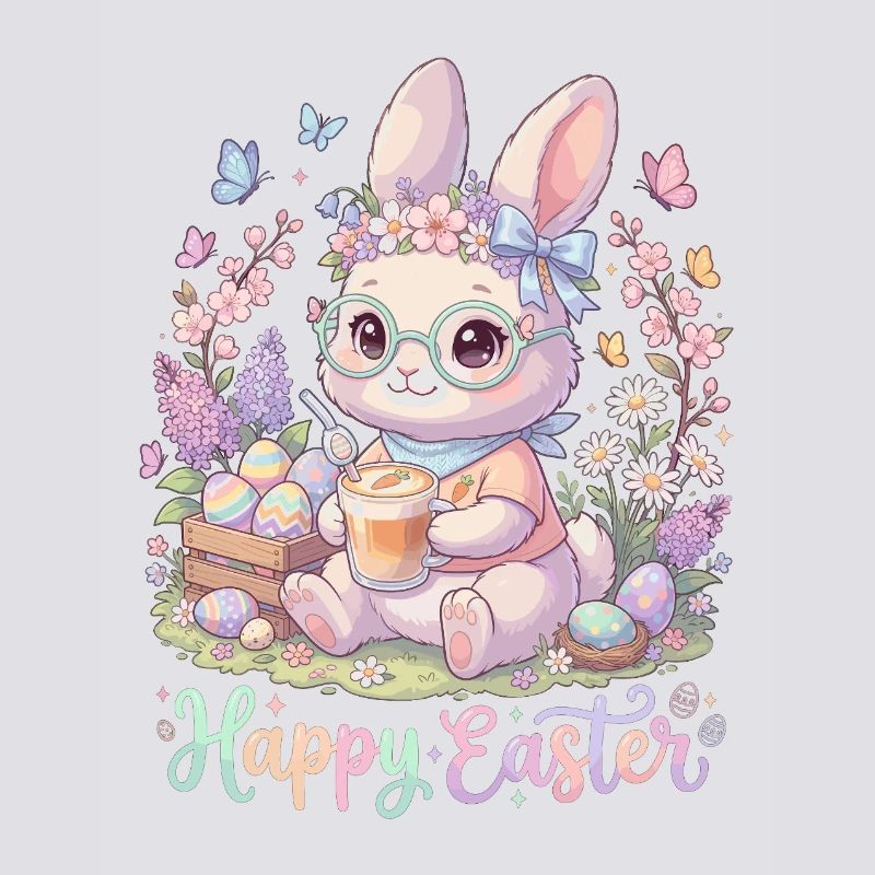 Pastel Bunny Easter Magic « Joyeuses Pâques »