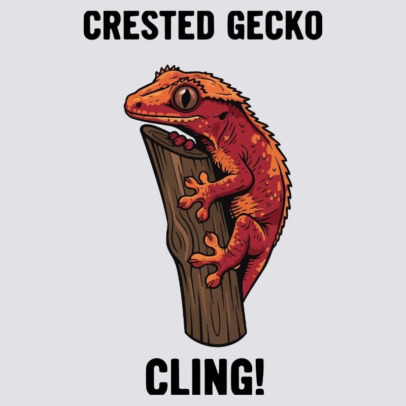 Gecko Crete Crested Cling Lezard Branche