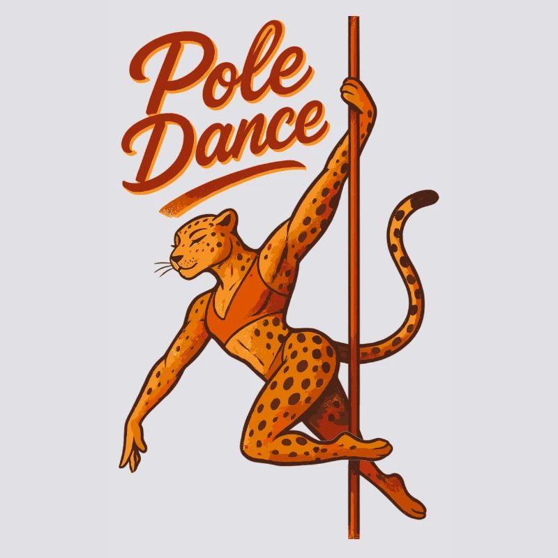 Pole dance Léopard Pole Dancer Cadeau