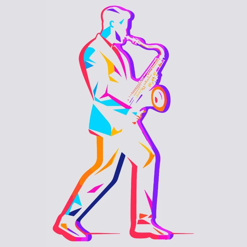 90s saxophone player