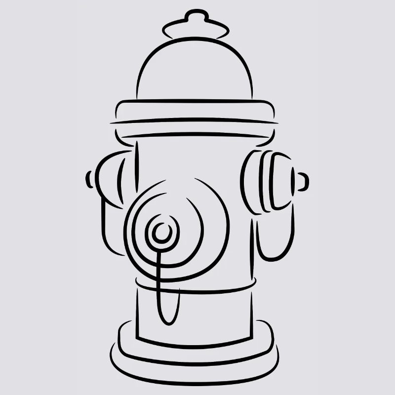 Sketch fire hydrant
