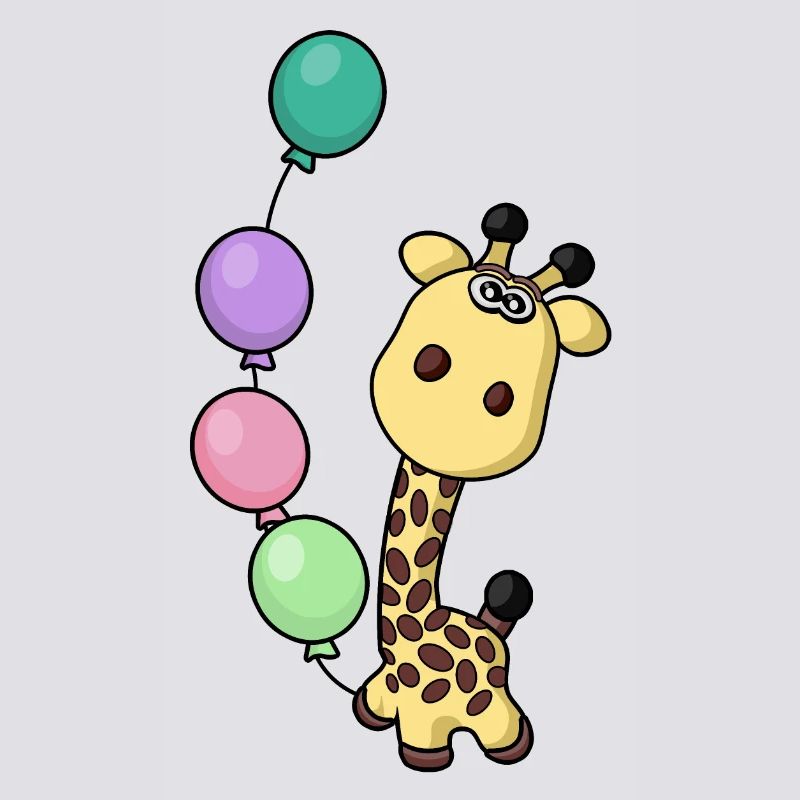 fête de naissance heureuse - girafe de naissance
